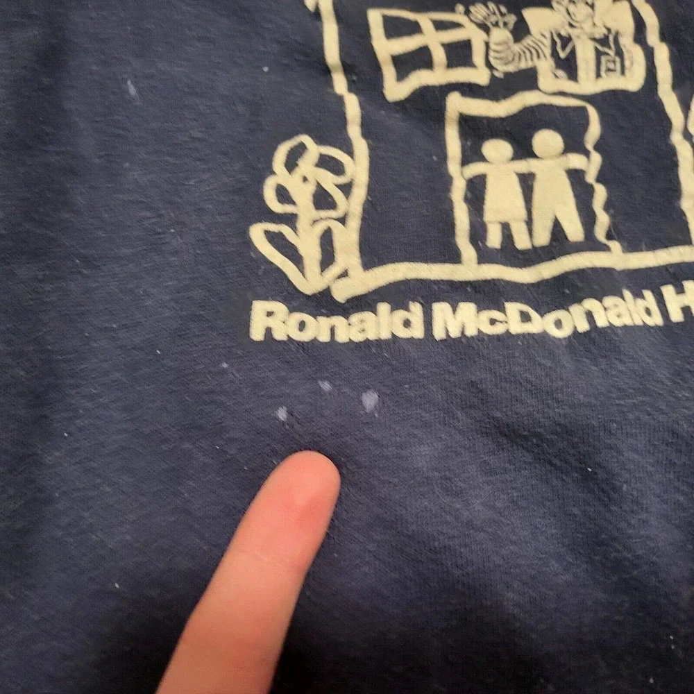VTG 70s 80s Ronald McDonald House McDonald's Crewneck Sweatshirt Read‎
